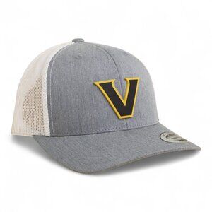 Vanderbilt Commodores Black YP Snapback Hat- Heather Grey/ White